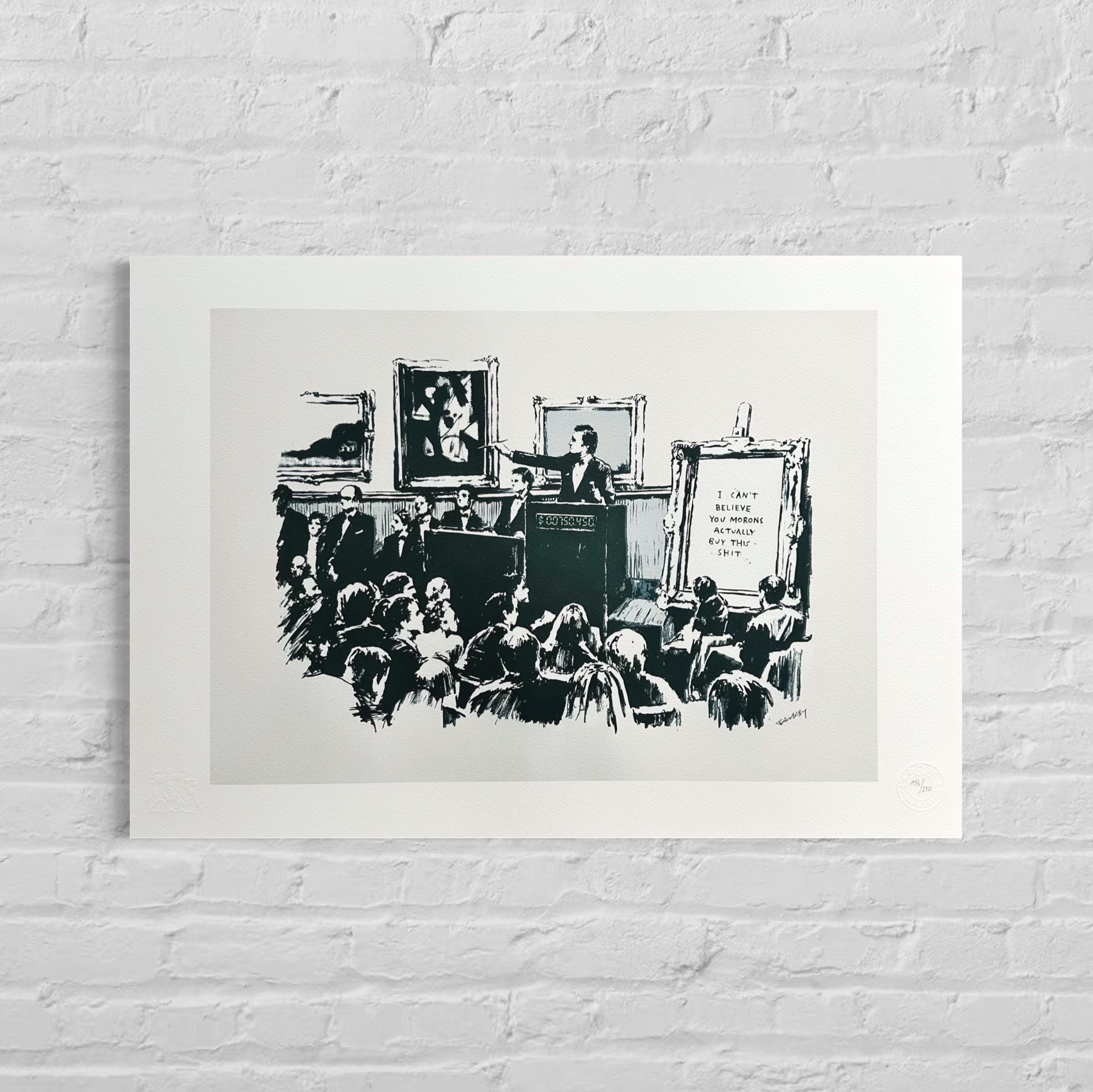 Genummerde editie BANKSY Marons - Gesigneerd - certificaat - Wall Art, Grafitti Art, Lithograph, Stencil Art